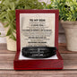 To My Son | Cross Leather Bracelet | LTMC (V2)