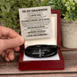 To My Grandson | Cross Leather Bracelet | LTMC (V2)
