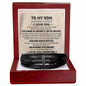 To My Son | Cross Leather Bracelet | LTMC (V2)