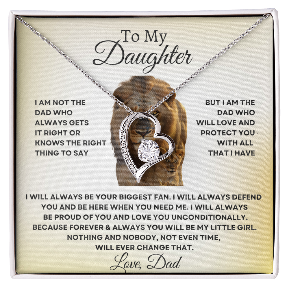 Dad's Eternal Love Pendant - Forever Heart Necklace
