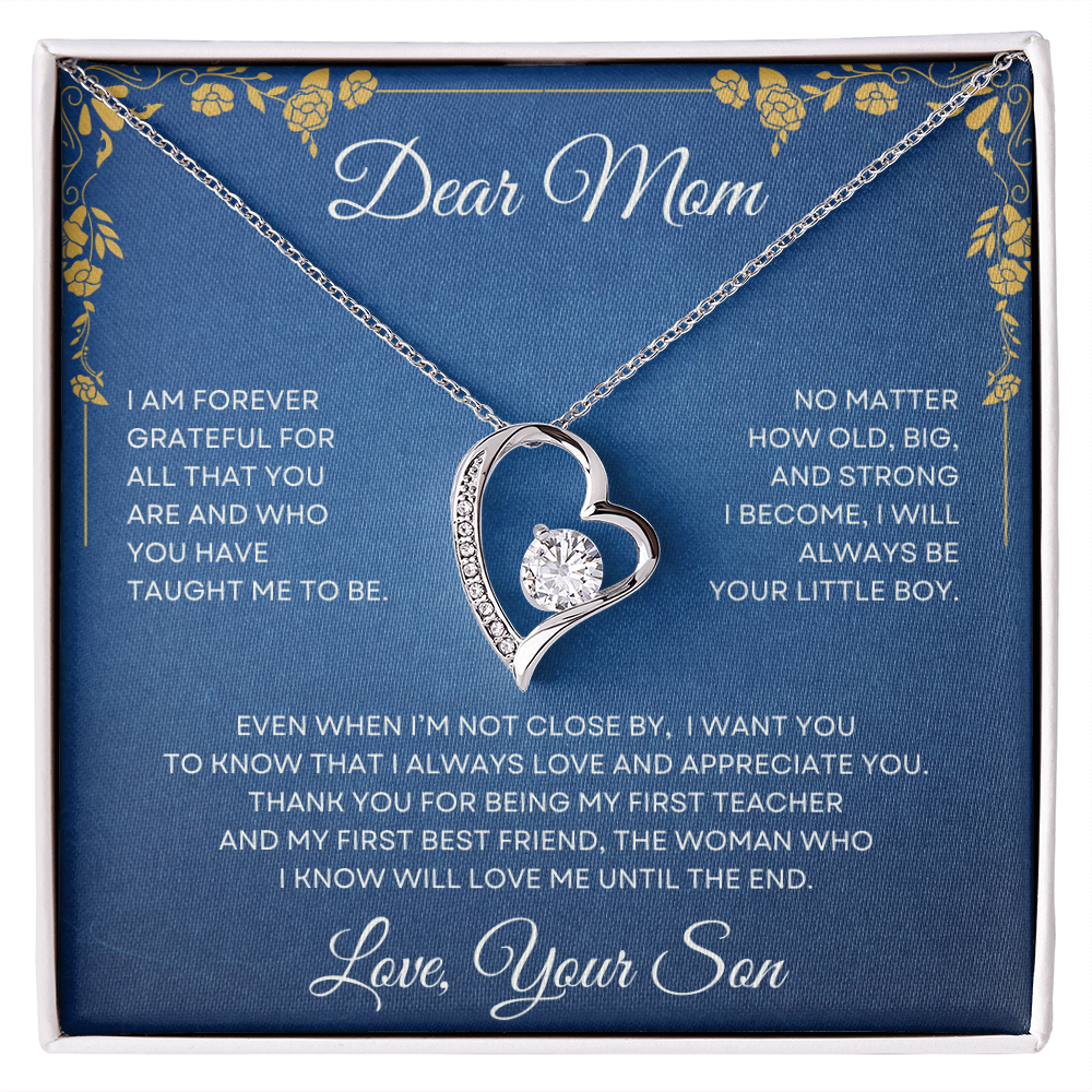 Dear Mom Forever Love Necklace from Son