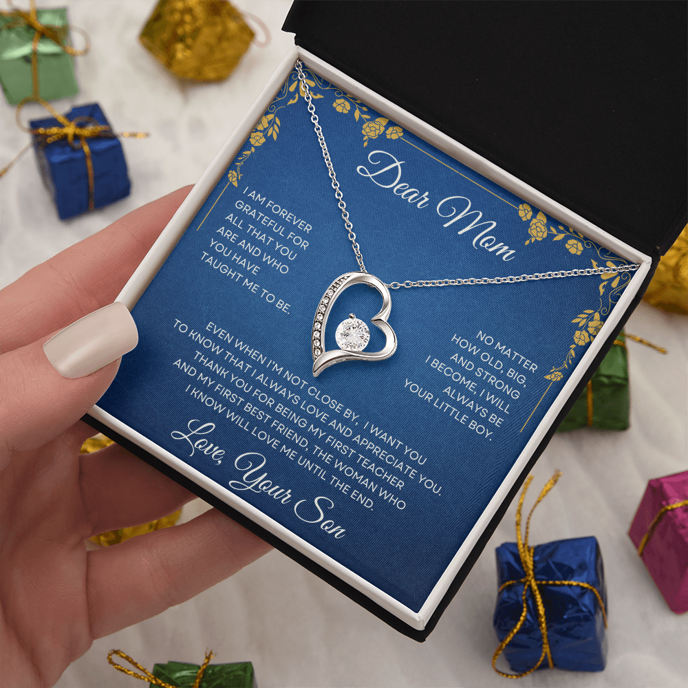 Dear Mom Forever Love Necklace from Son