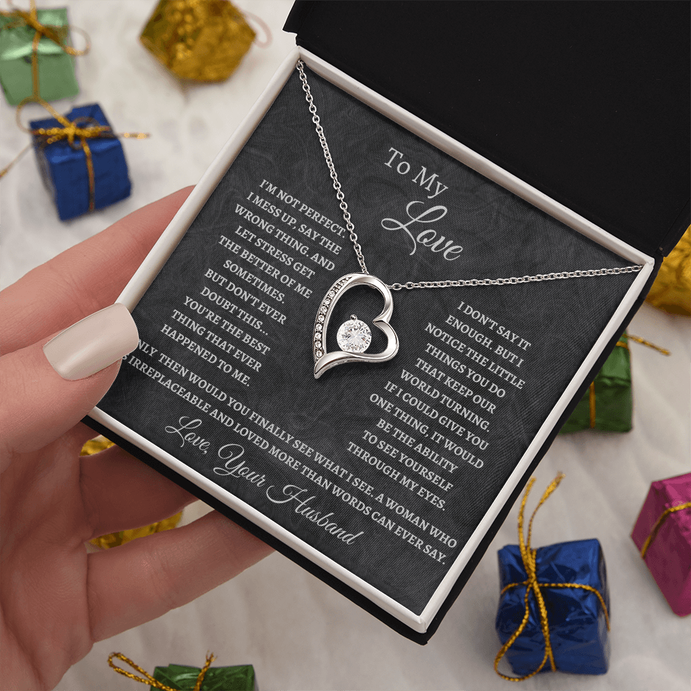 To My Love, Forever Love Necklace For Wife