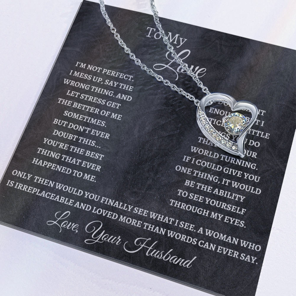 To My Love, Forever Love Necklace For Wife