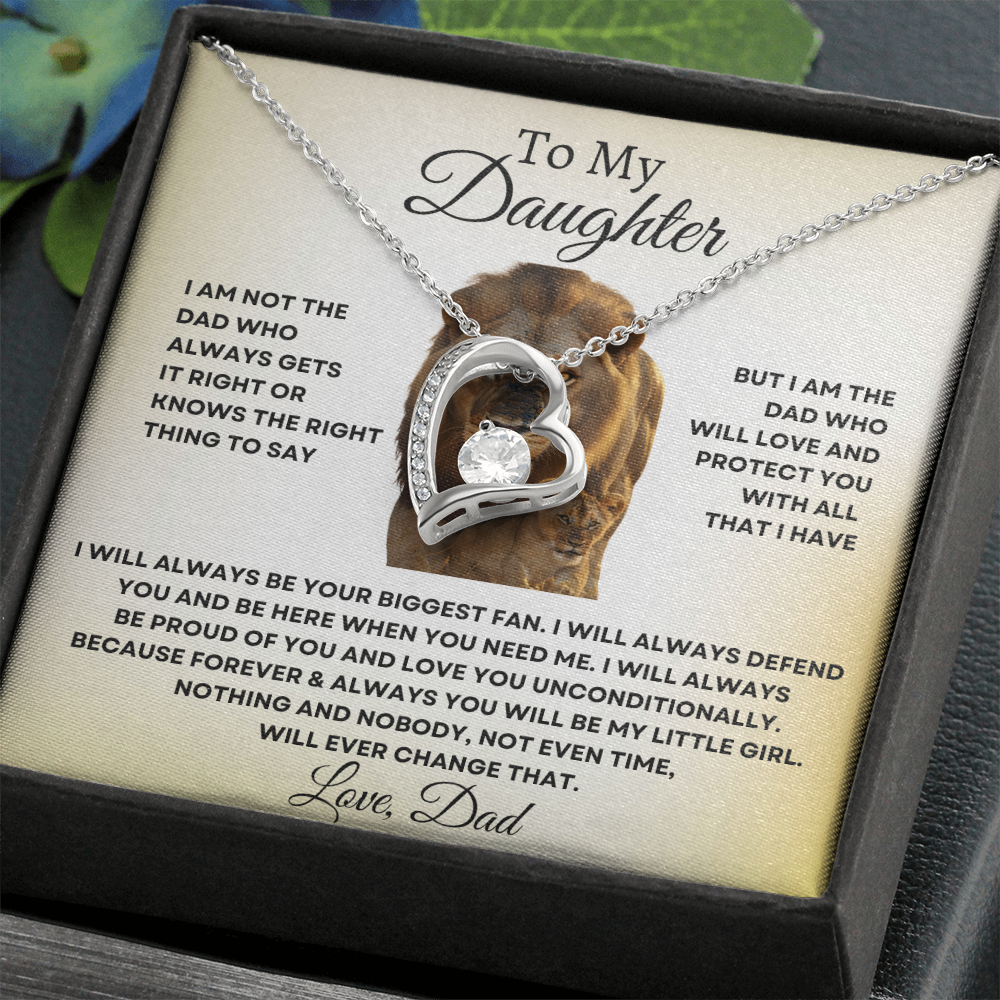 Dad's Eternal Love Pendant - Forever Heart Necklace