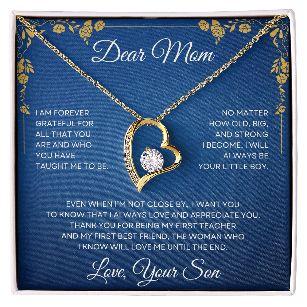 Dear Mom Forever Love Necklace from Son