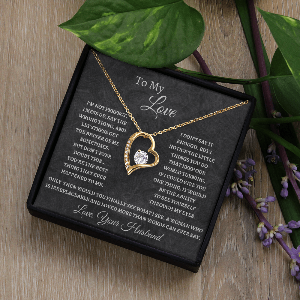 To My Love, Forever Love Necklace For Wife