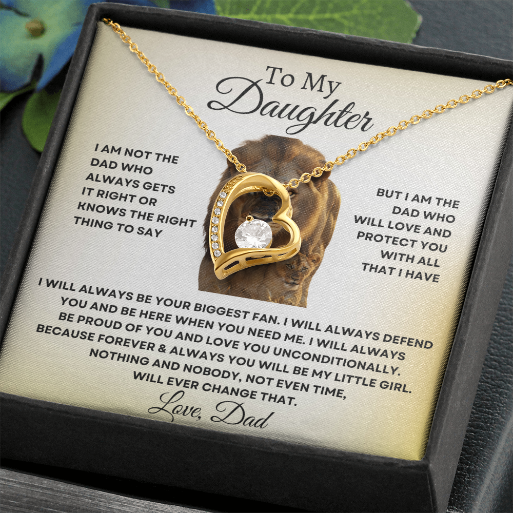 Dad's Eternal Love Pendant - Forever Heart Necklace