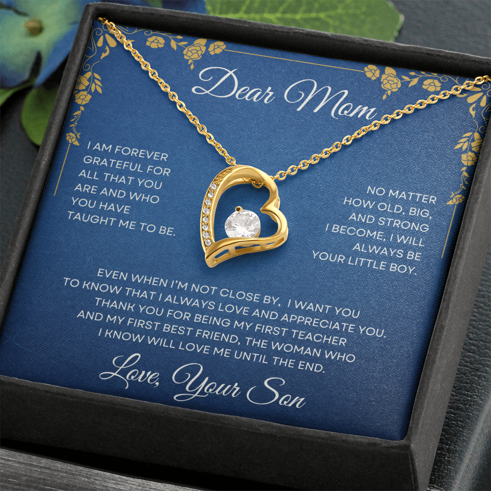 Dear Mom Forever Love Necklace from Son