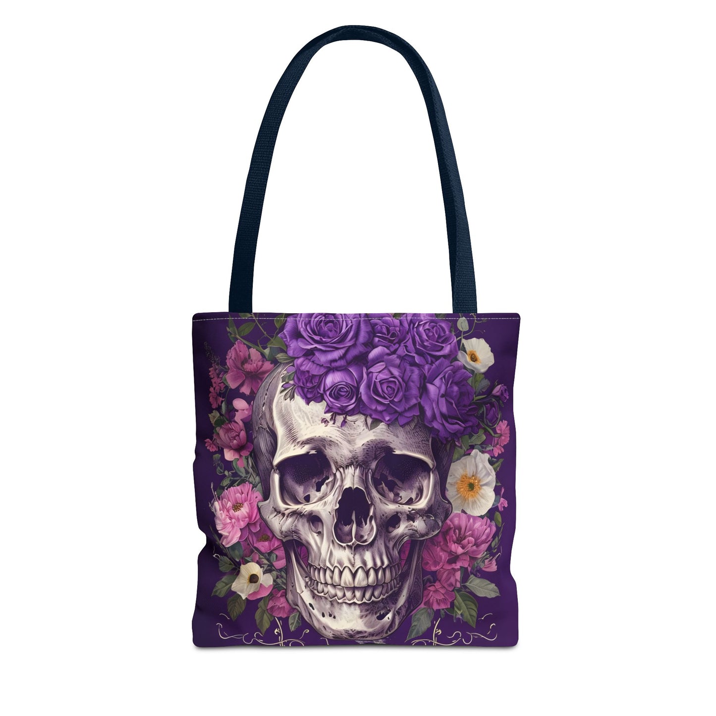 Skull Roses Tote Bag