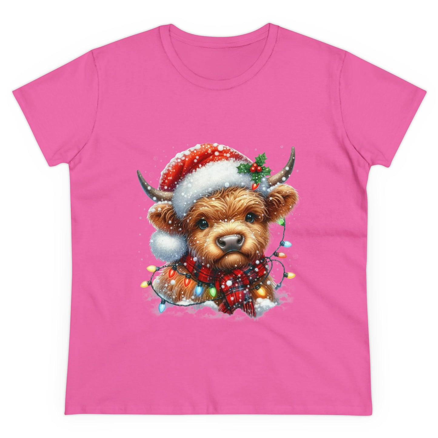 Highlands Christmas Cow T-Shirt