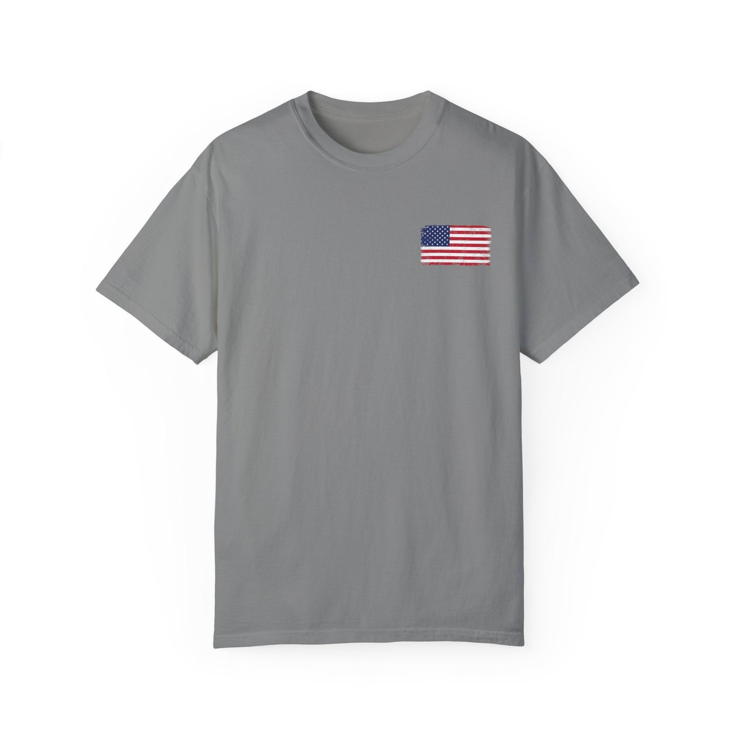 Patriotic T-shirt with Angel and Cross Design