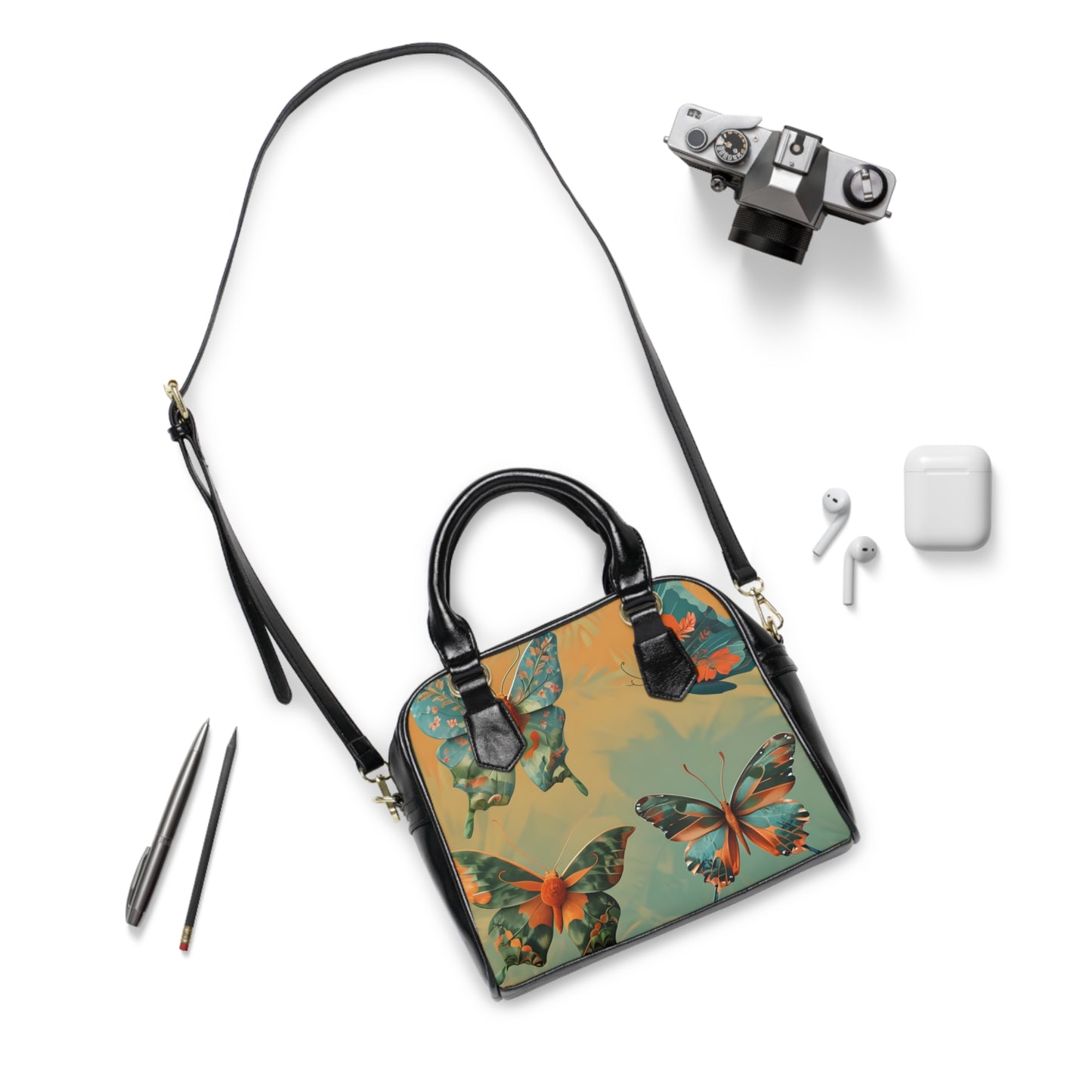 Sunset Butterfly Shoulder Bag