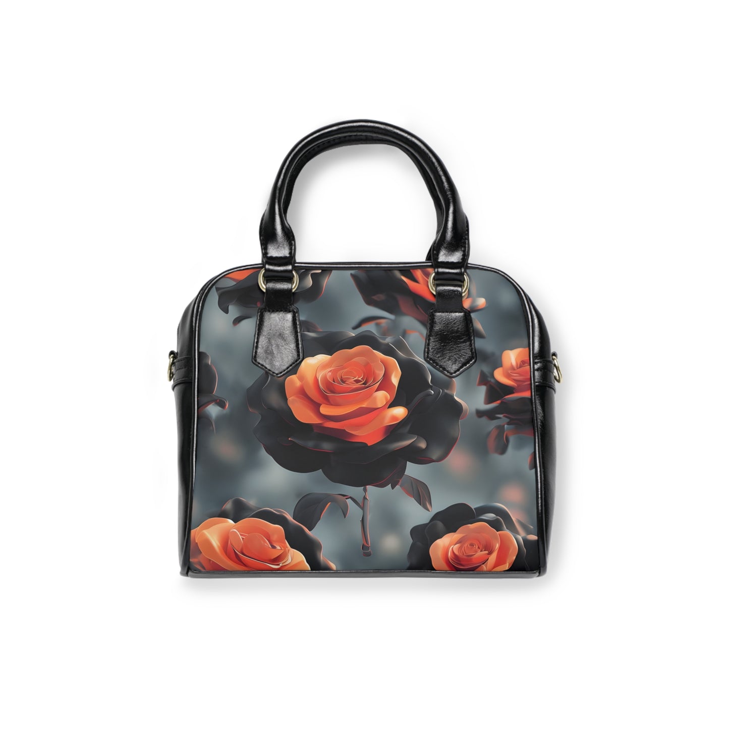 Rose Shoulder Handbag - Vibrant Floral Design