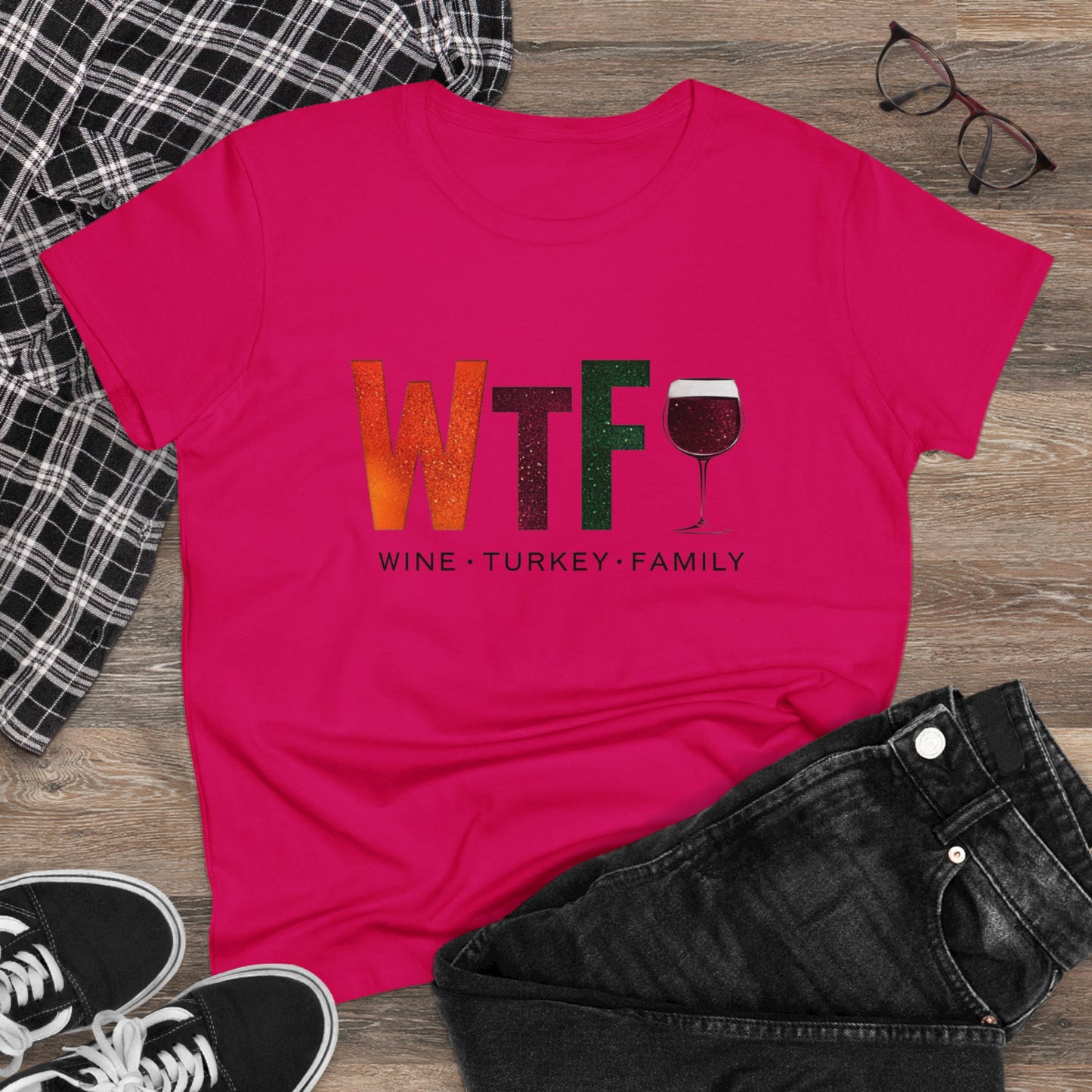 Wine, Turkey, Family Festive Tee