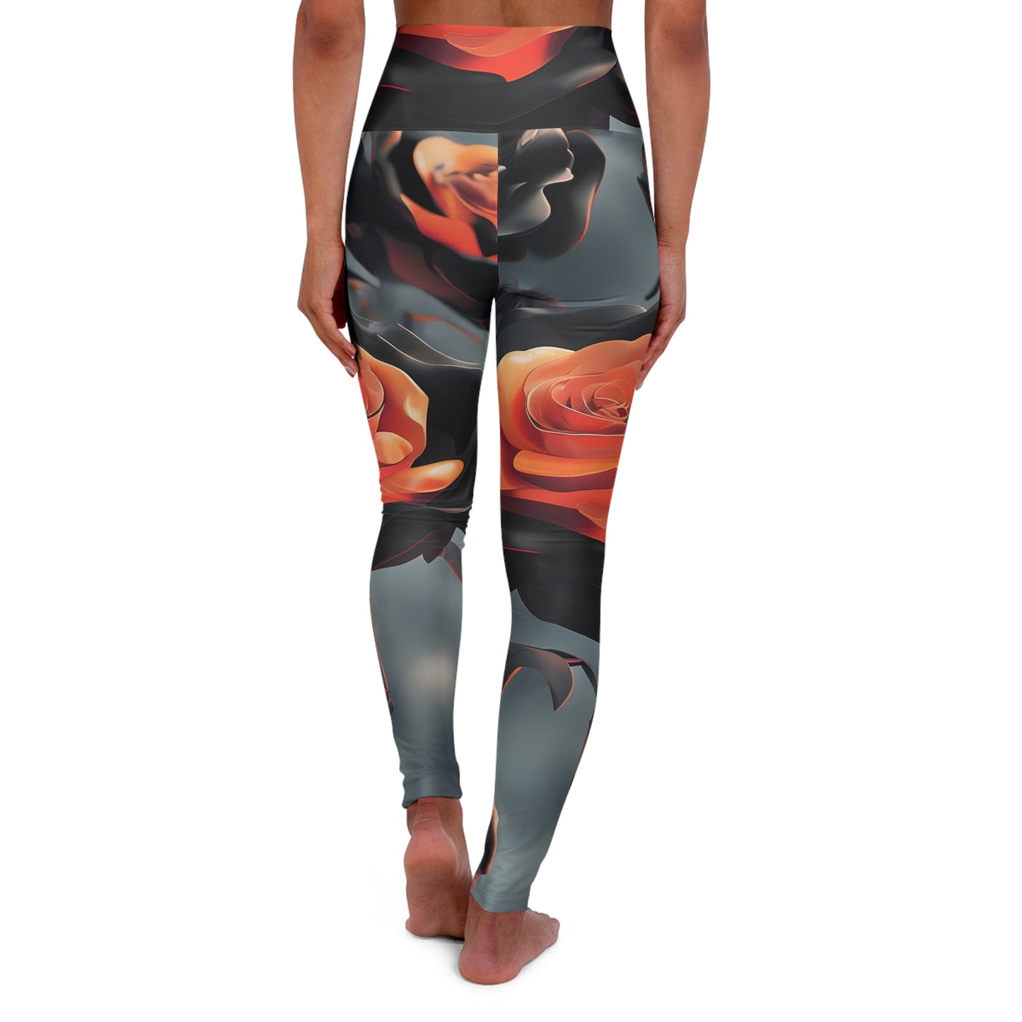 Rose Yoga Leggings