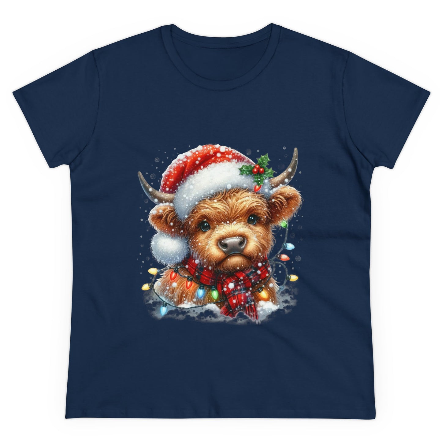 Highlands Christmas Cow T-Shirt