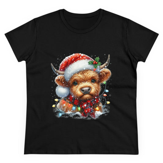 Highlands Christmas Cow T-Shirt