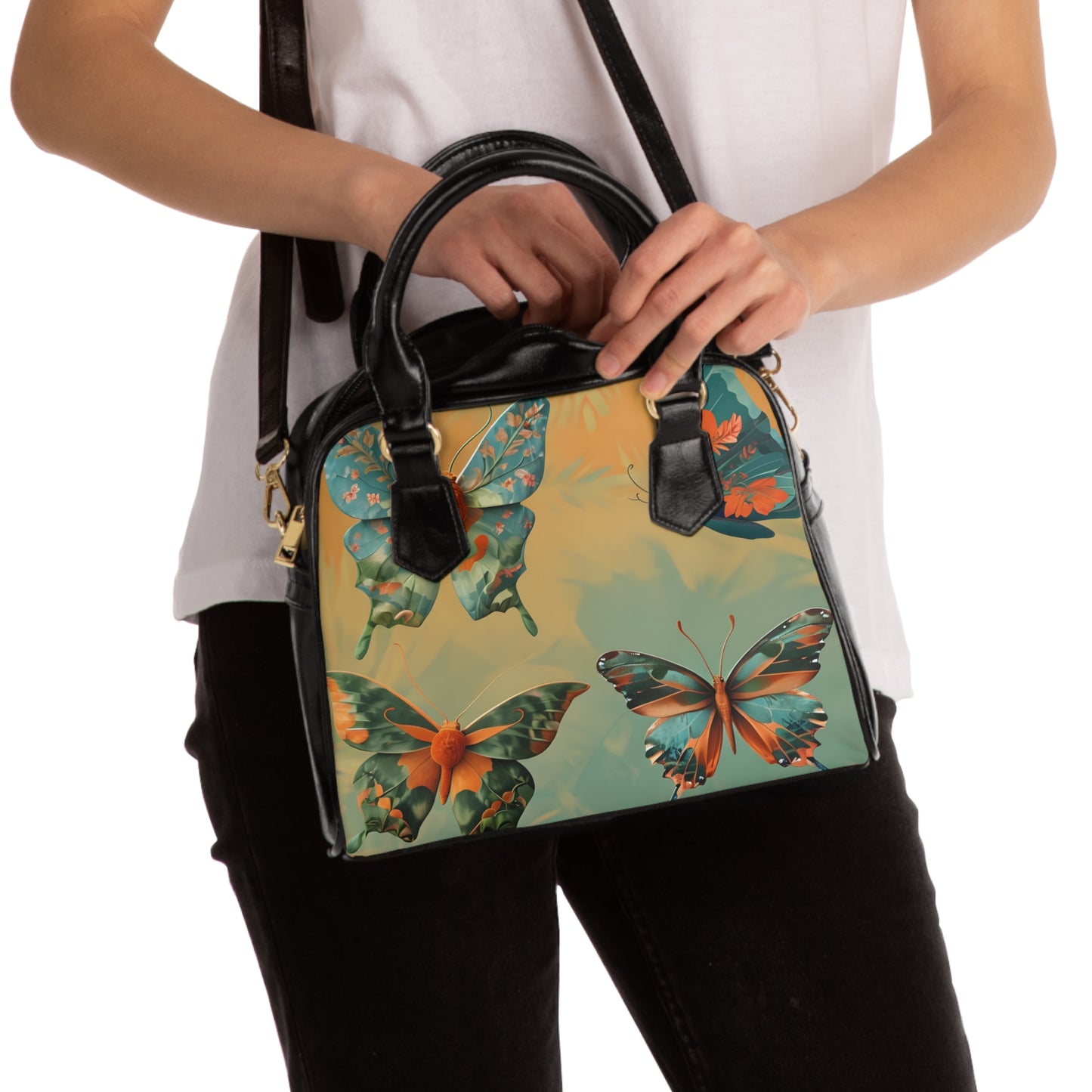 Sunset Butterfly Shoulder Bag