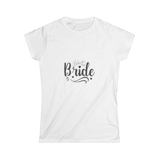 Bridal Softstyle Tee, Bride Shirt, Wedding Gift, Engagement Shirt, Bachelorette Party Tee, Comfortable Women's Apparel