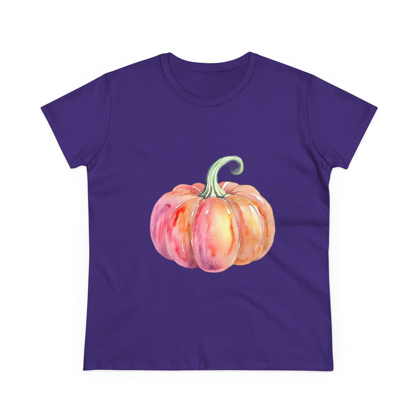 Watercolor Pumpkin Tee, Fall Shirt, Autumn Fashion, Harvest Top, Halloween Outfit, Thanksgiving Gift