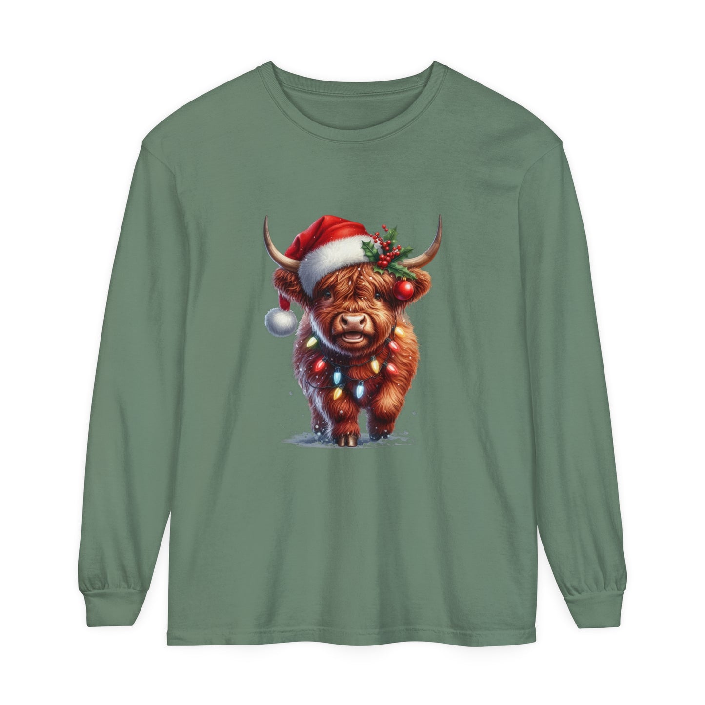 Christmas Cow Long Sleeve T-Shirt