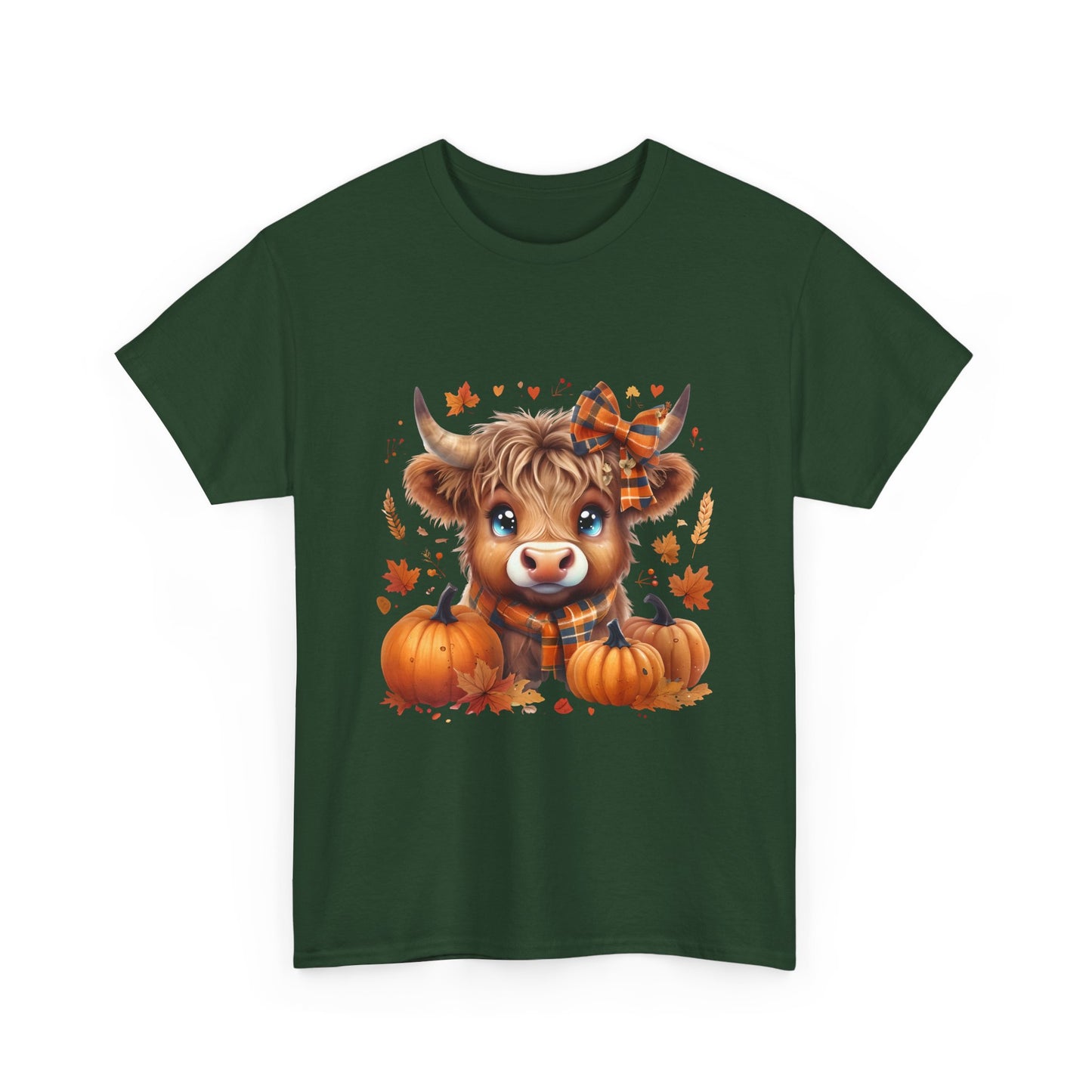 Cute Cow Pumpkin Tee, Fall Shirt, Harvest T-Shirt, Autumn Apparel, Halloween Gift, Farmhouse Style