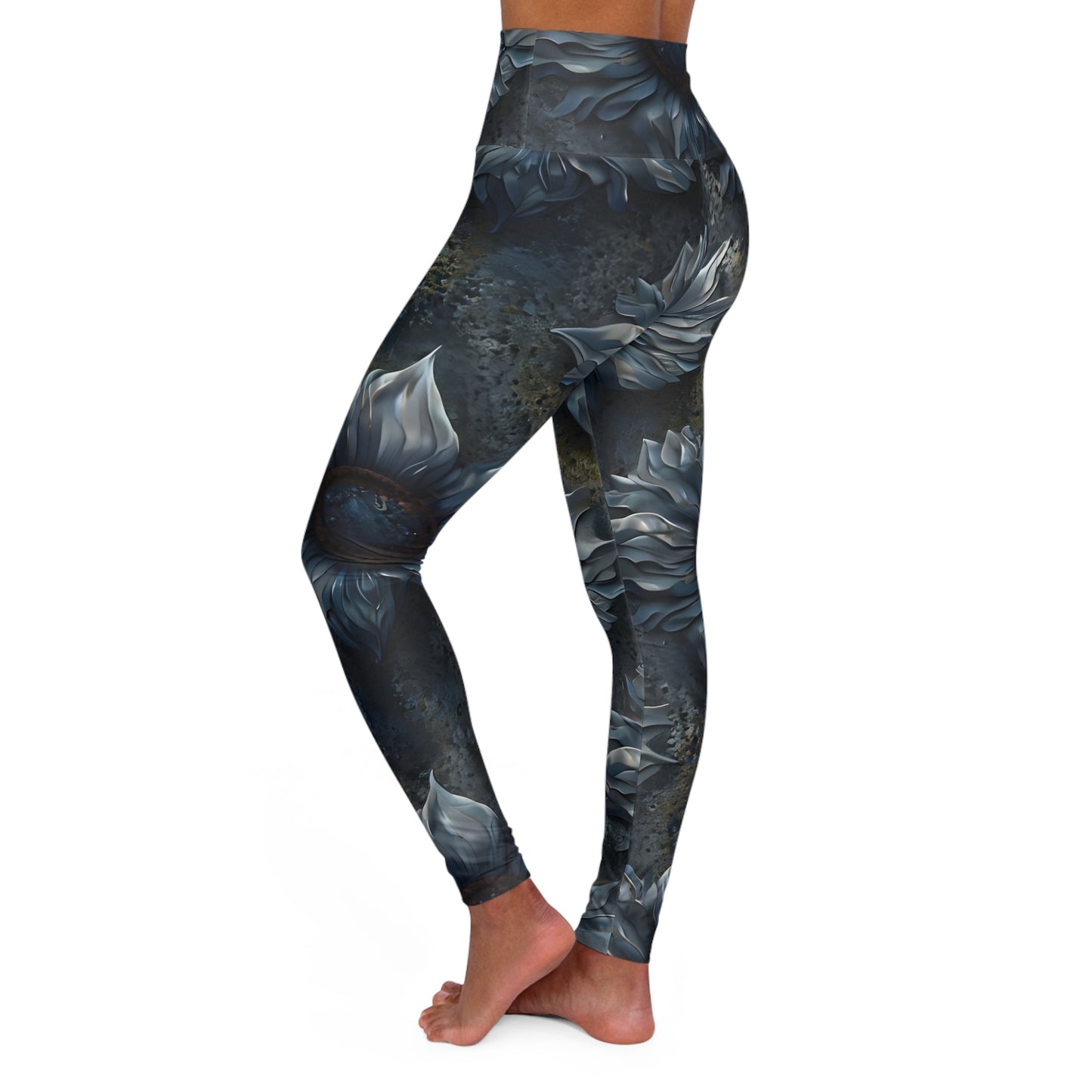 Blue Sunflower Leggings