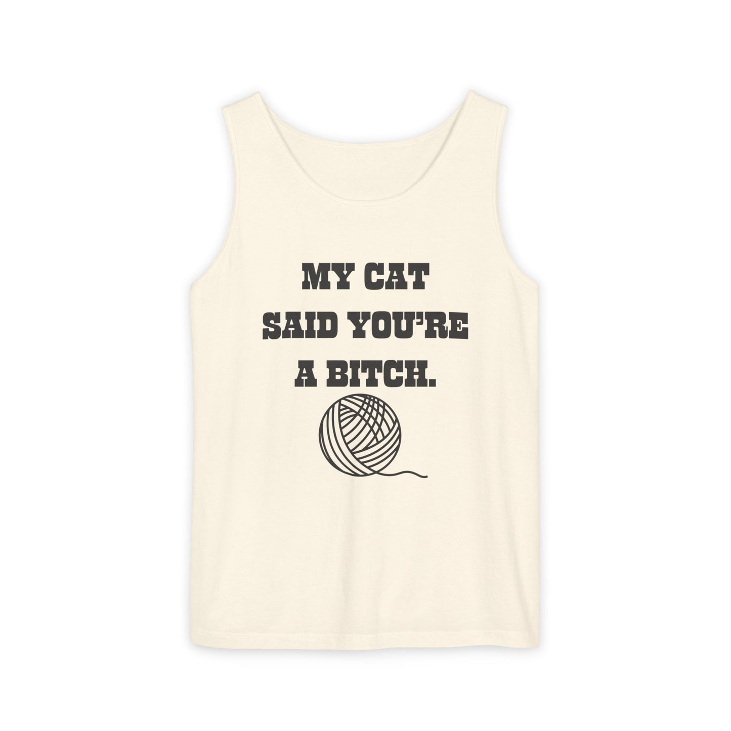 Funny Cat Lover Tank Top - Perfect Gift for Pet Owners, Humor Apparel, Birthday, Cat Mom, Casual Wear