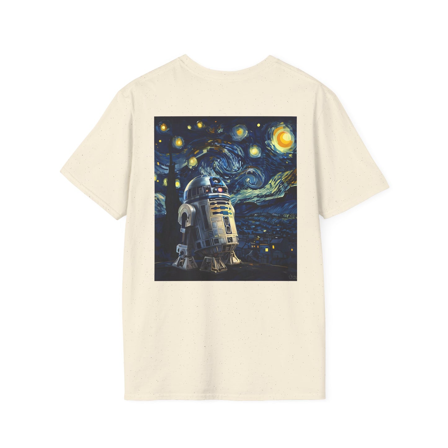 R2D2 Night Sky Softstyle T-Shirt