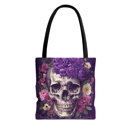 Skull Roses Tote Bag