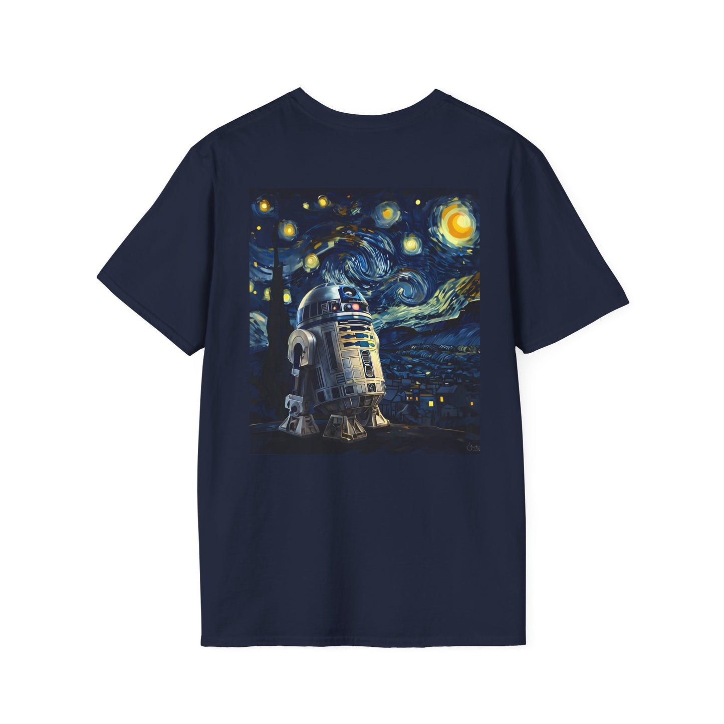 R2D2 Night Sky Softstyle T-Shirt