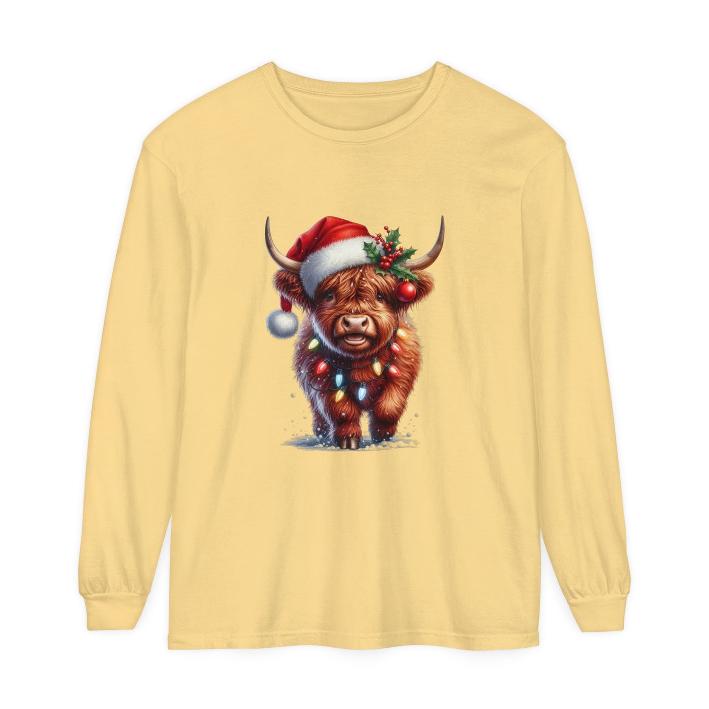 Christmas Cow Long Sleeve T-Shirt