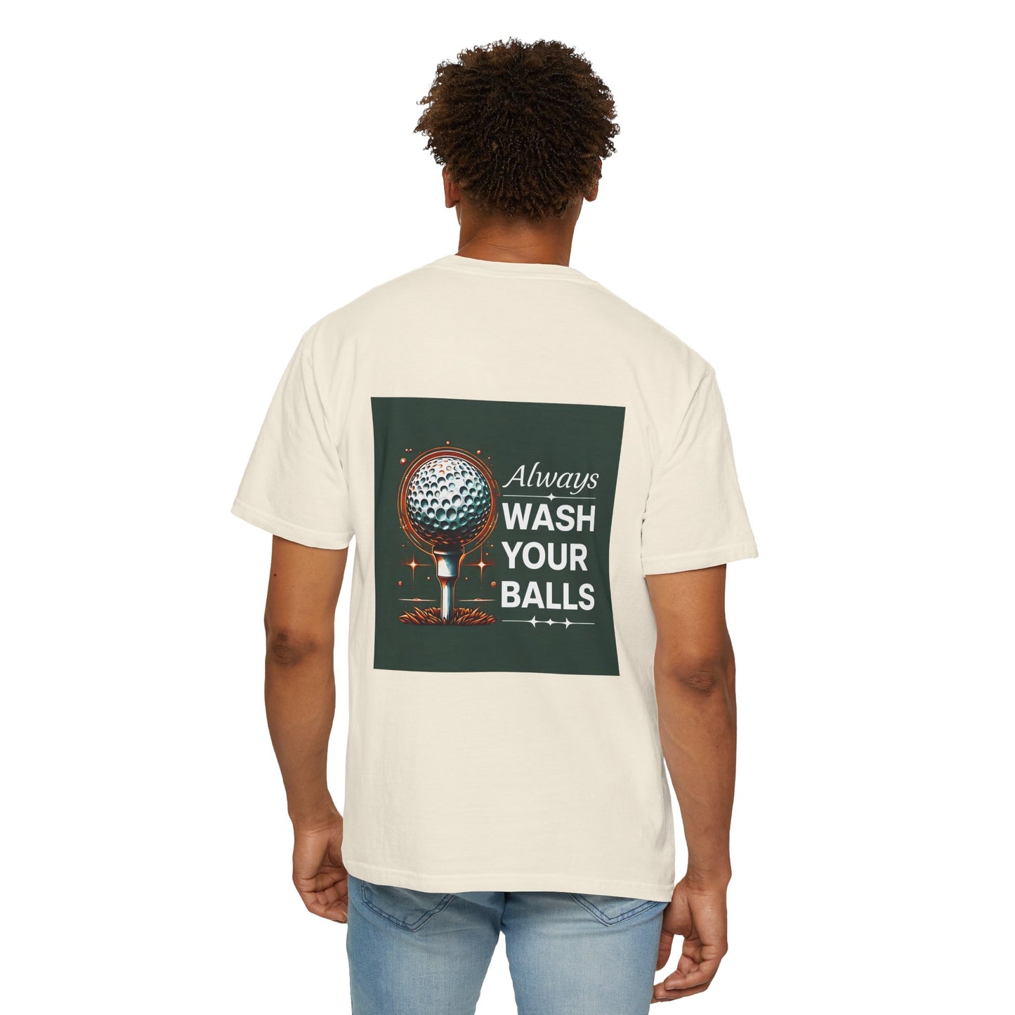 Golf Tee Shirt - Always Wash Your Balls Funny Golf Tee