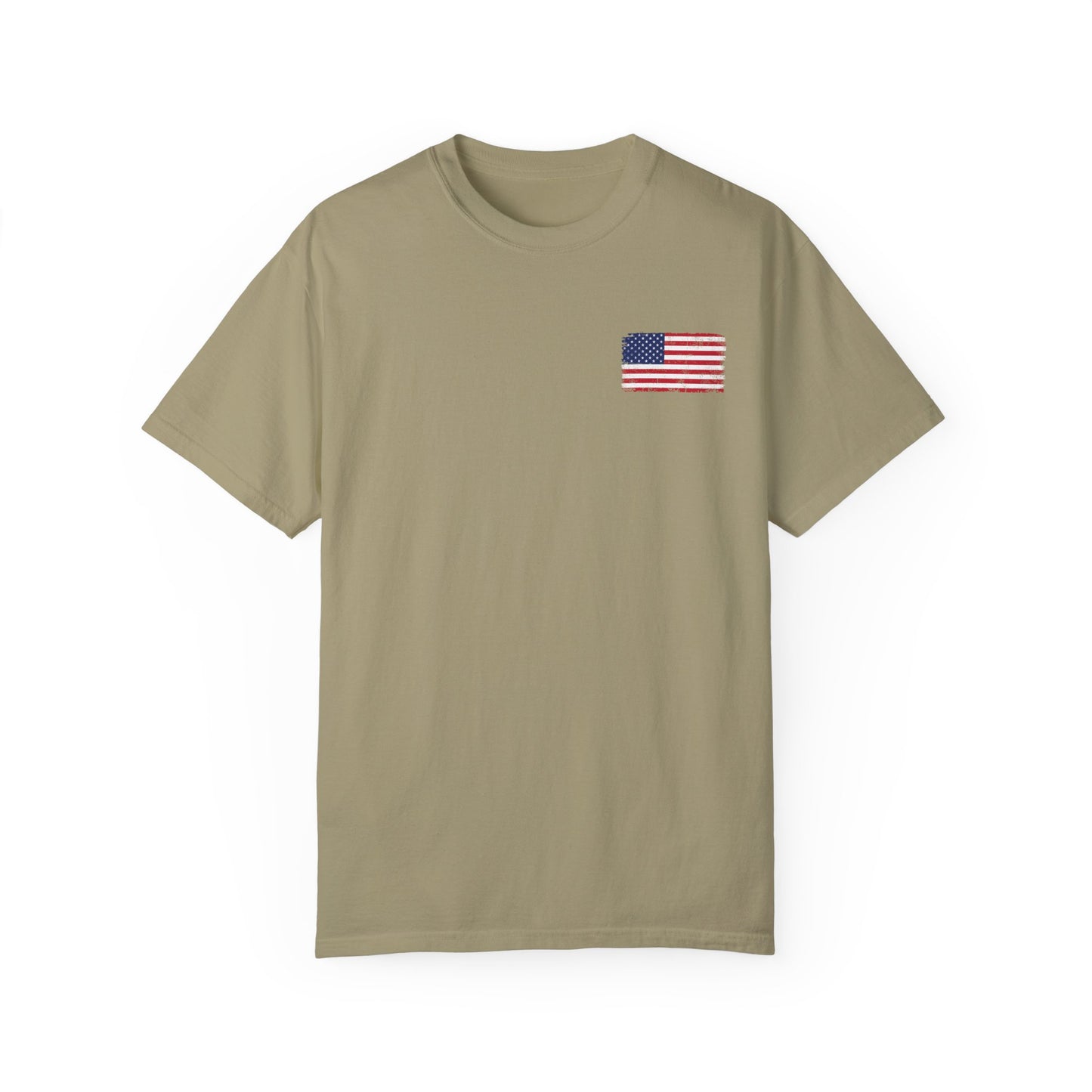 Patriotic T-shirt with Angel and Cross Design