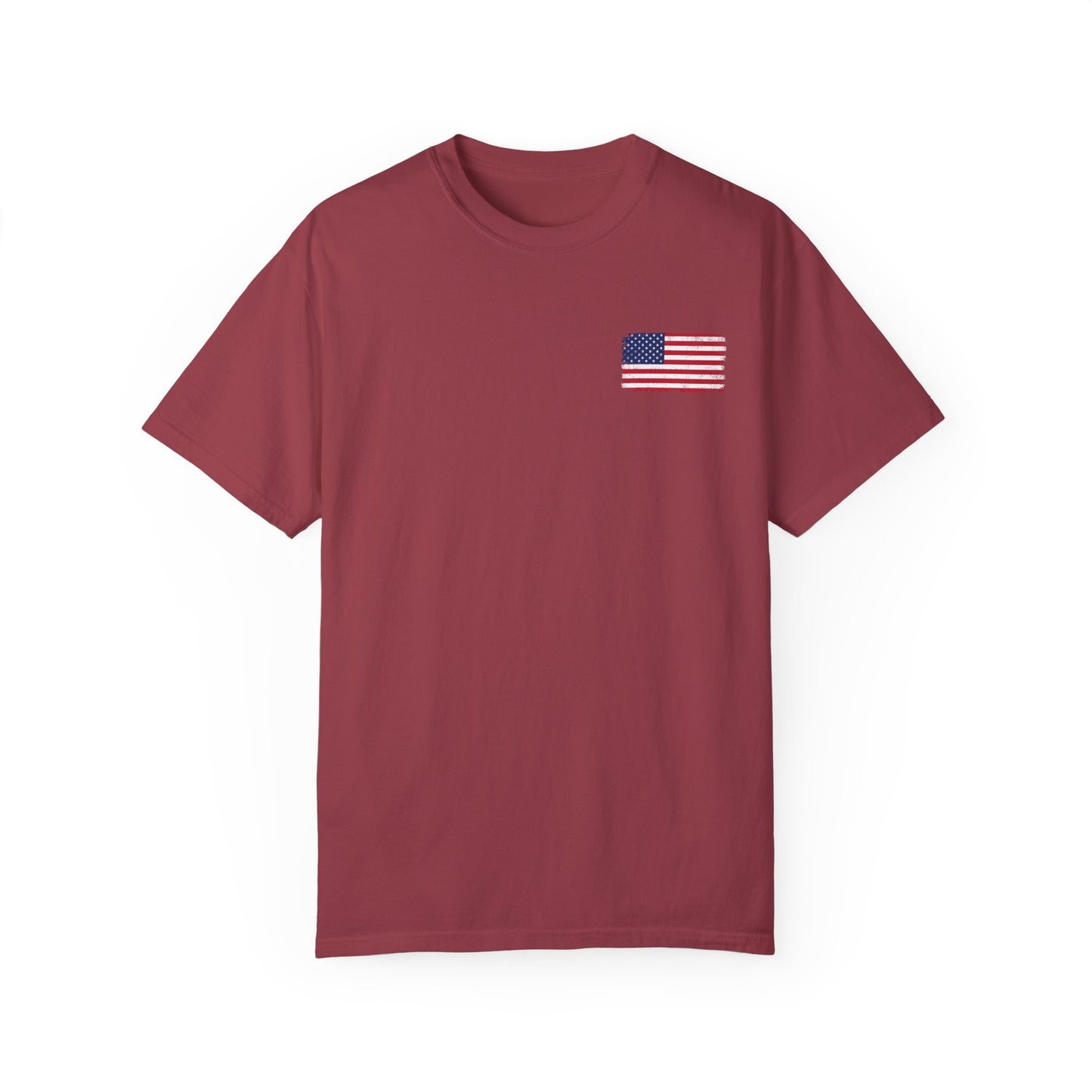 Patriotic T-shirt with Angel and Cross Design