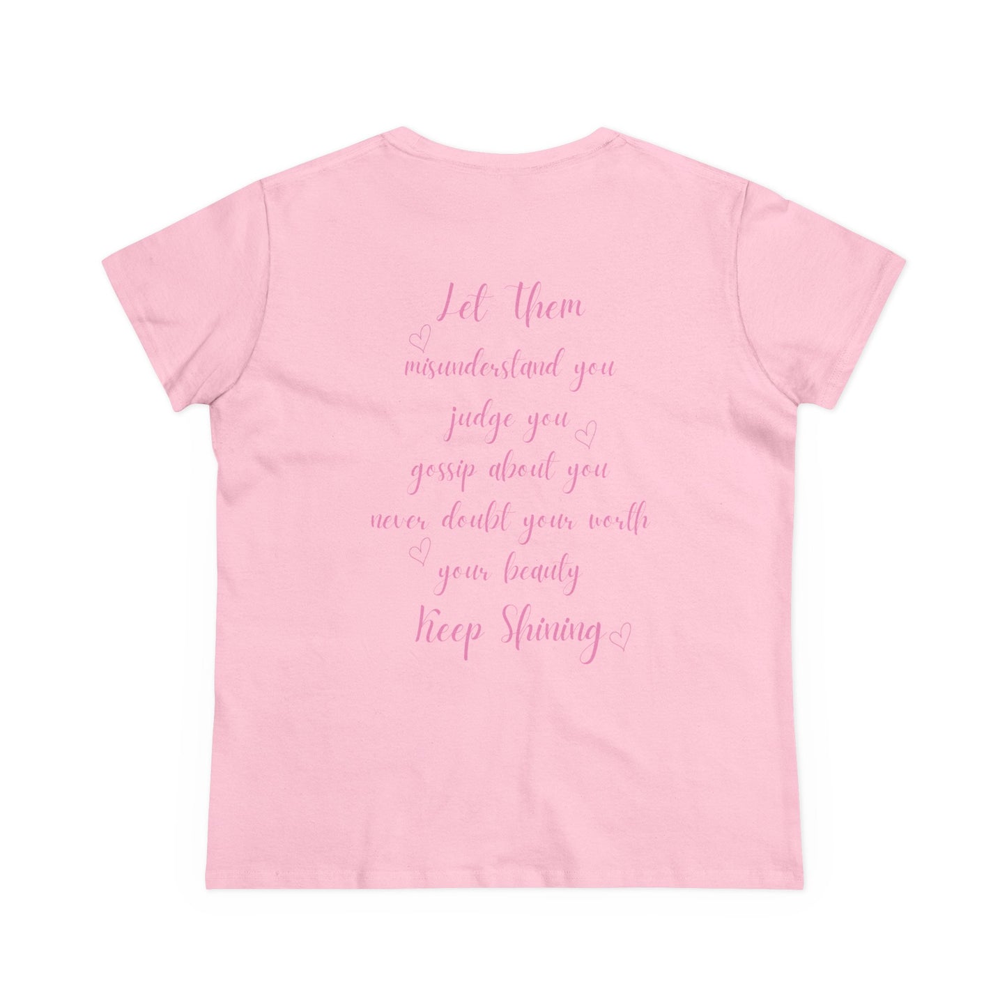 Empowering Women's Cotton Tee - "Let Them" Inspirational Message Top