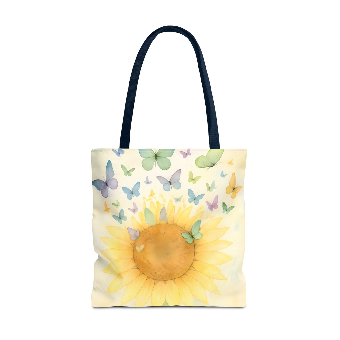 Sunflower and Butterflies Tote Bag | Eco-Friendly Shopping Bag, Floral Gift, Summer Accessory, Travel Tote, Beach Bag