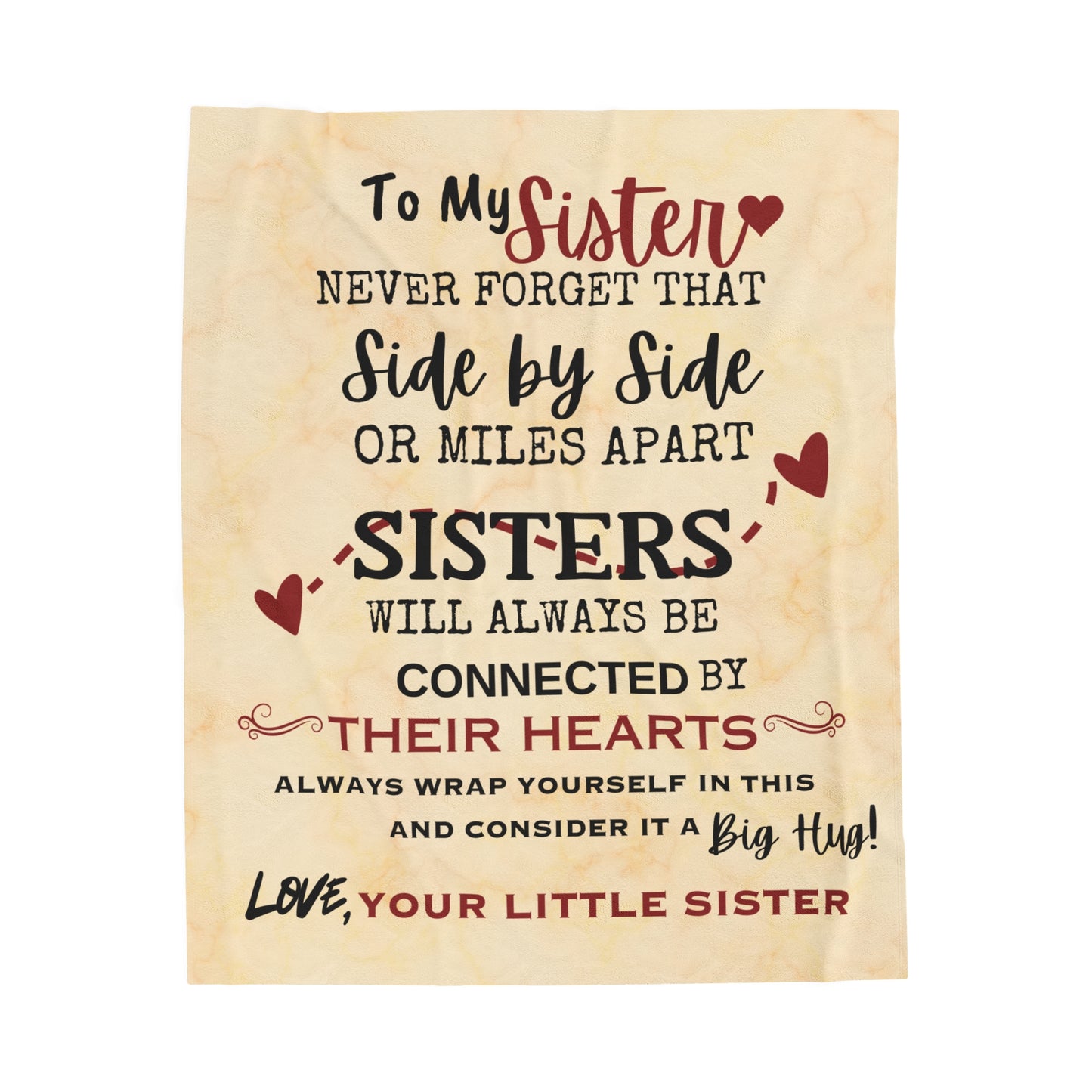 Sister Velveteen Plush Blanket