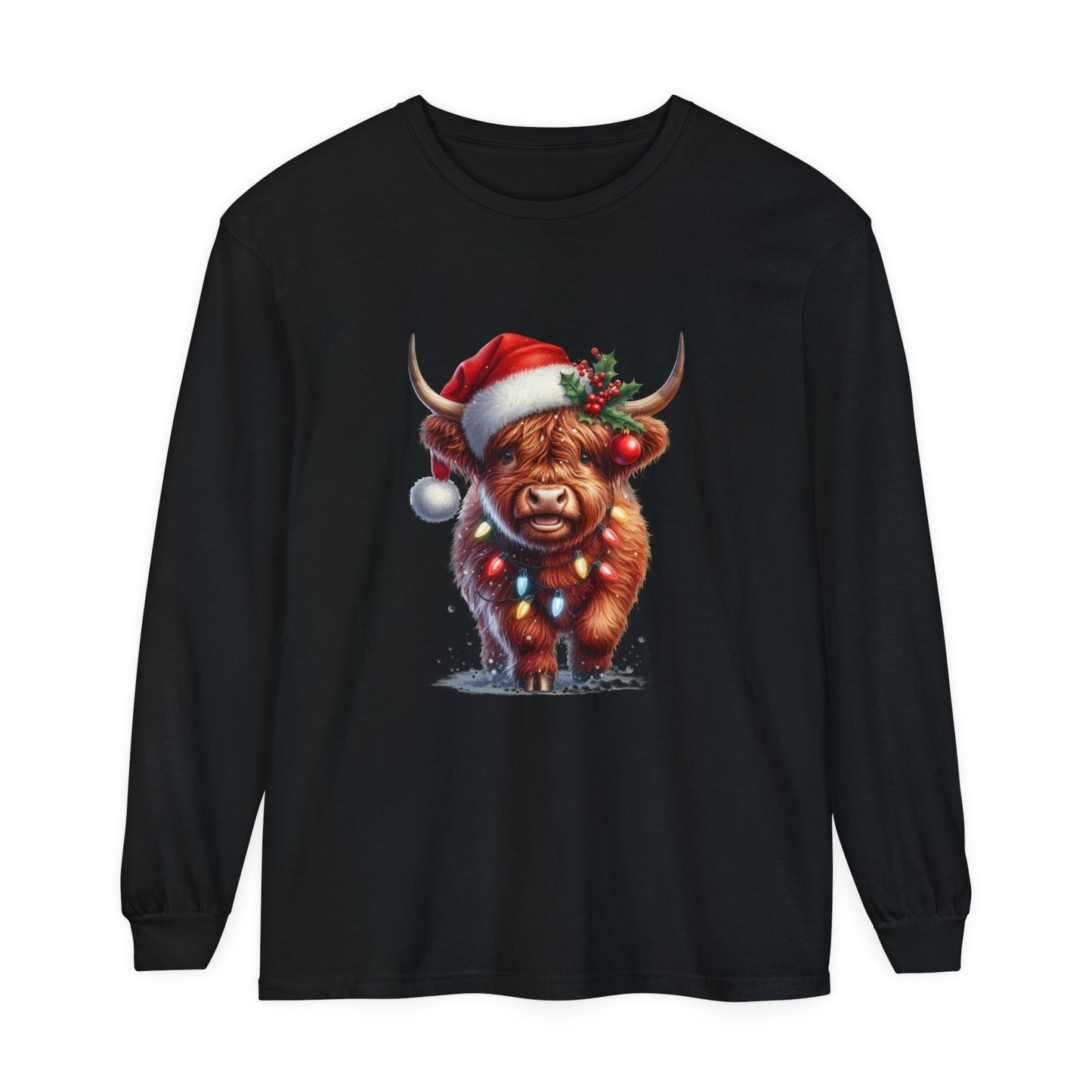 Christmas Cow Long Sleeve T-Shirt