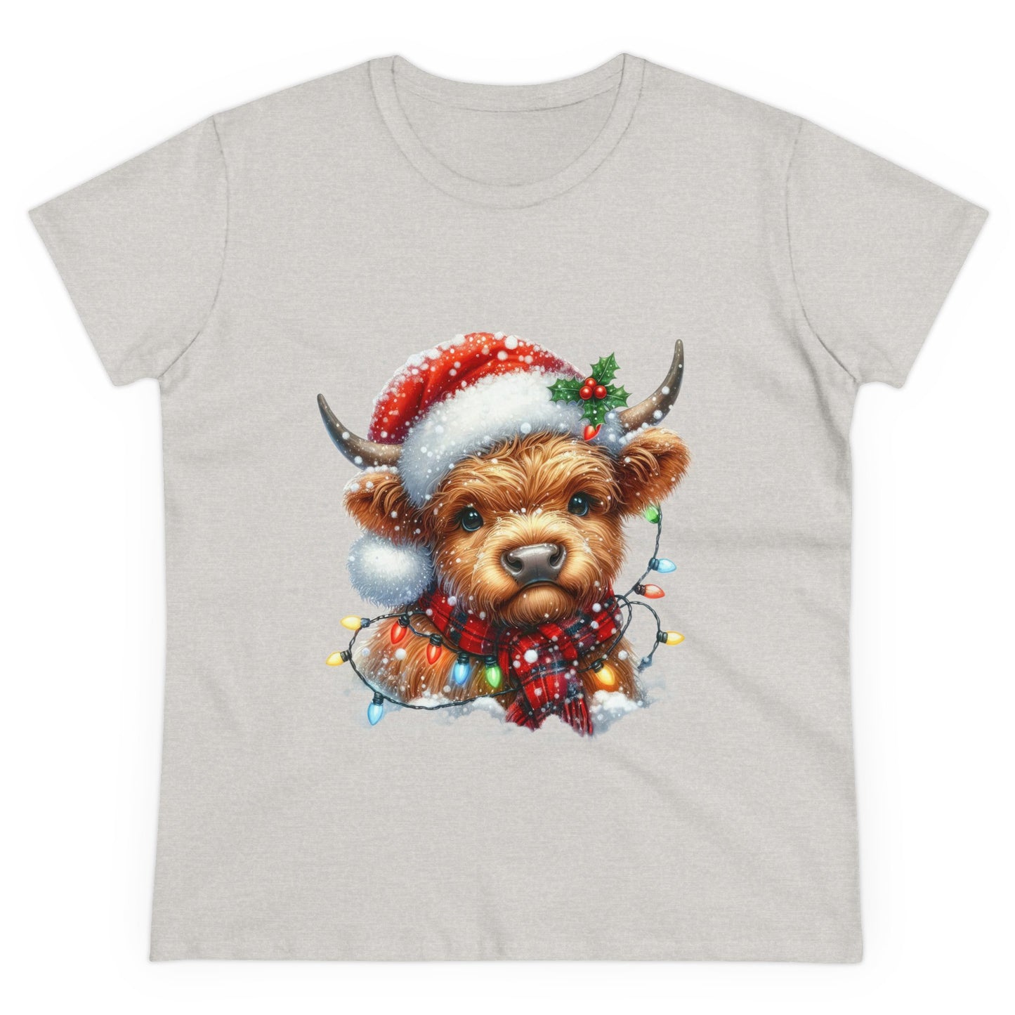 Highlands Christmas Cow T-Shirt