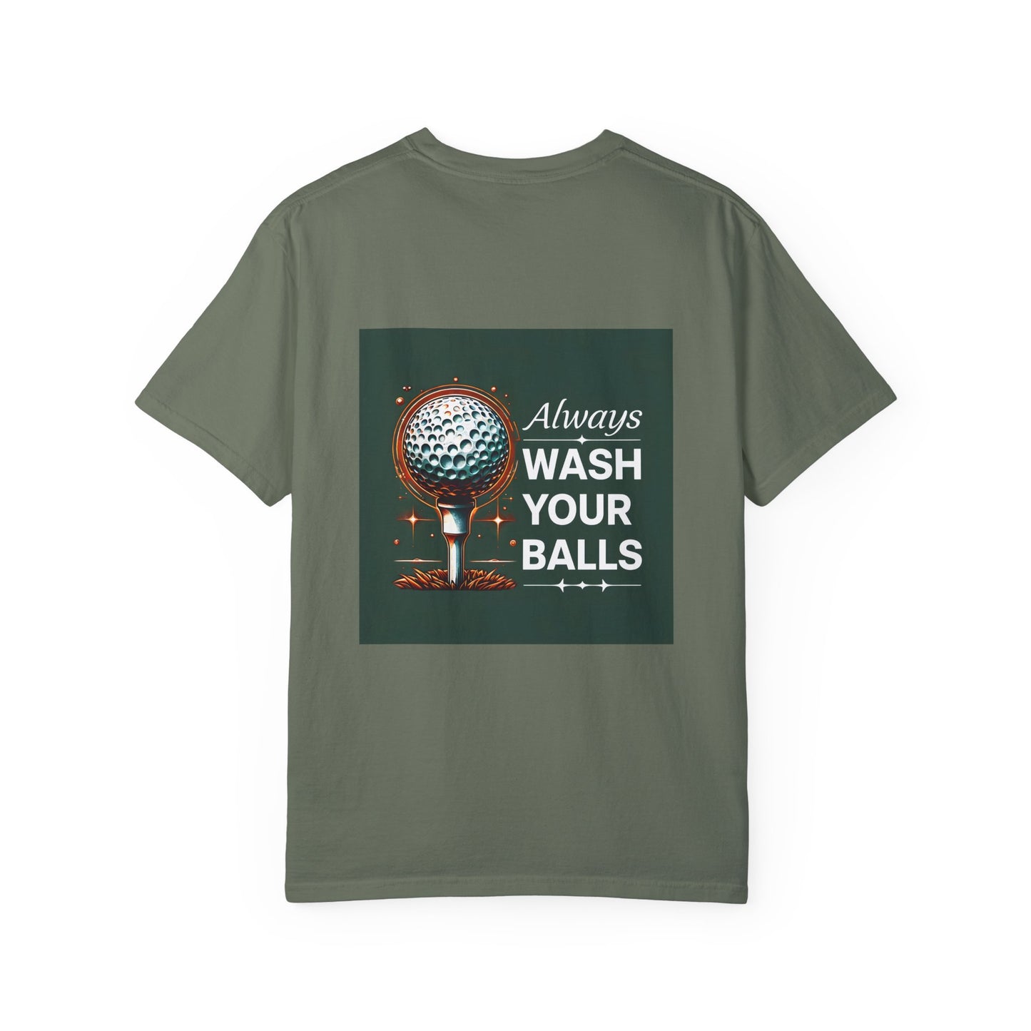 Golf Tee Shirt - Always Wash Your Balls Funny Golf Tee