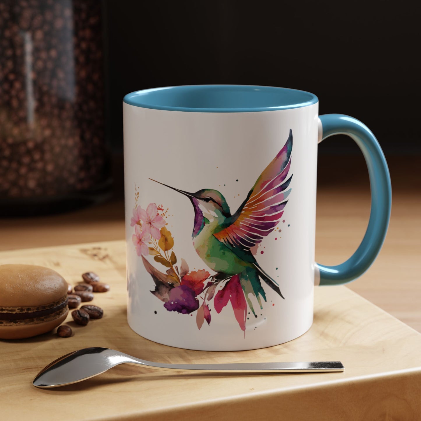 Coffee Mug - Waterflower Hummingbird  Design