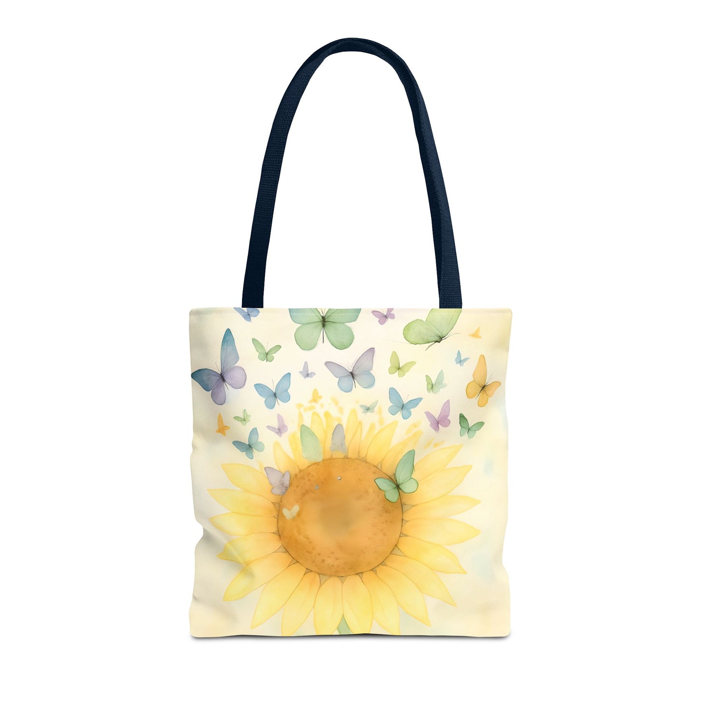 Sunflower and Butterflies Tote Bag | Eco-Friendly Shopping Bag, Floral Gift, Summer Accessory, Travel Tote, Beach Bag