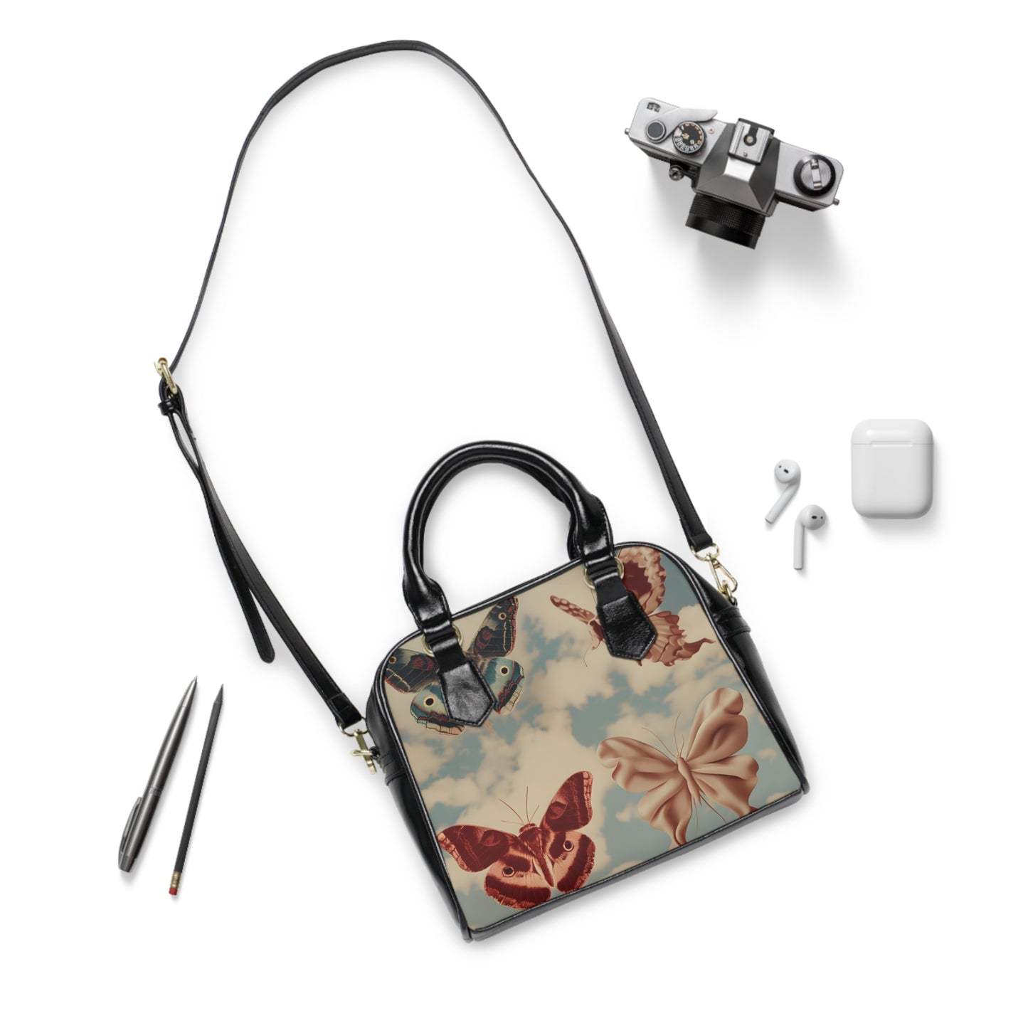 Butterfly in the Sky Shoulder Handbag