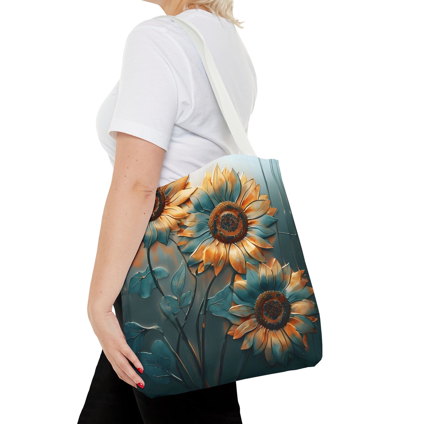 Blue Sunflower Tote Bag