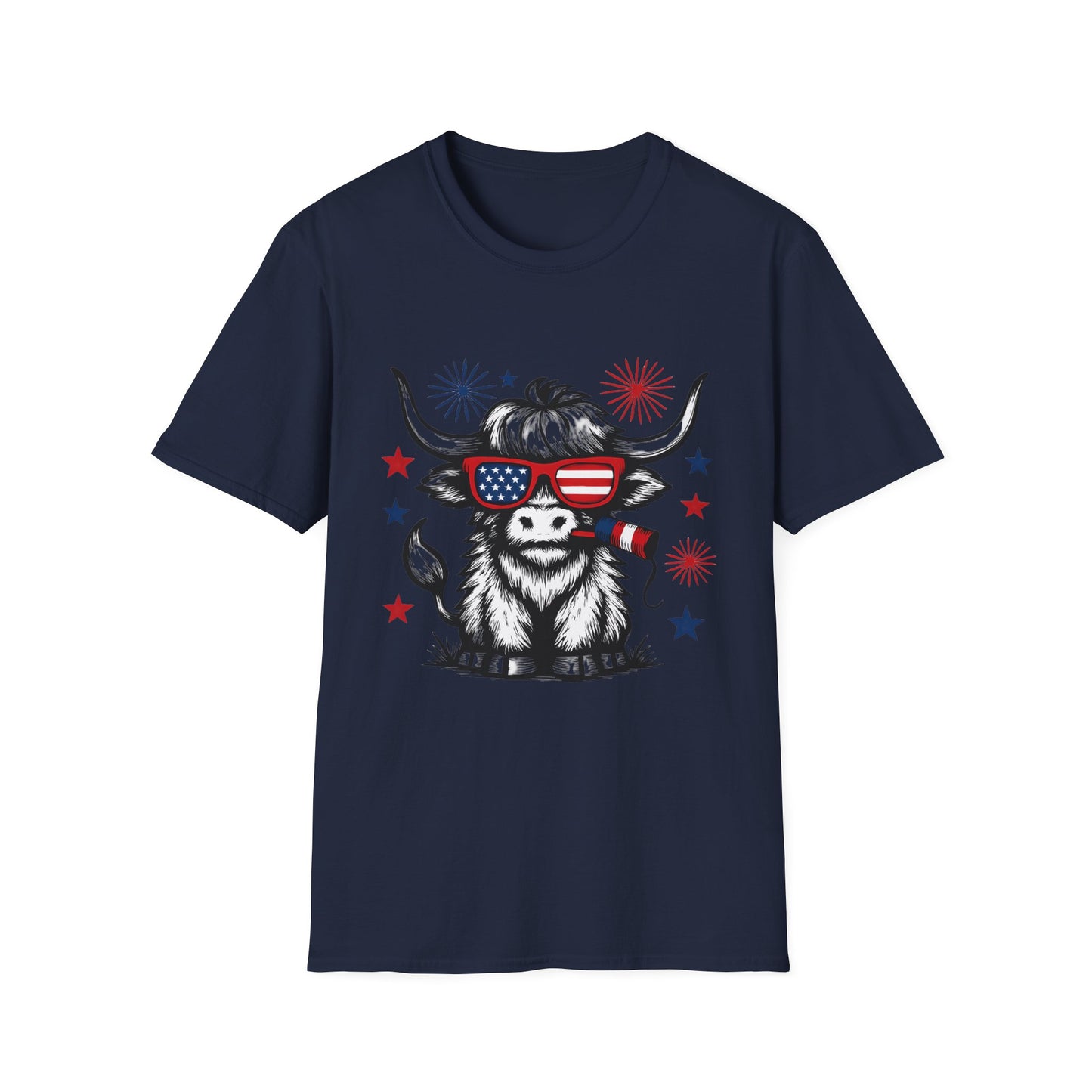 Highland Cow 4th of July Tee - Unisex T-Shirt