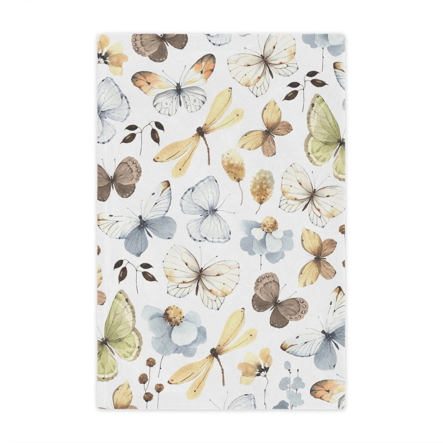Butterfly Minky Blanket - Cozy Floral Throw, Ideal for Baby Shower, Nursery Decor, Gift for Kids, Soft Plush Blanket