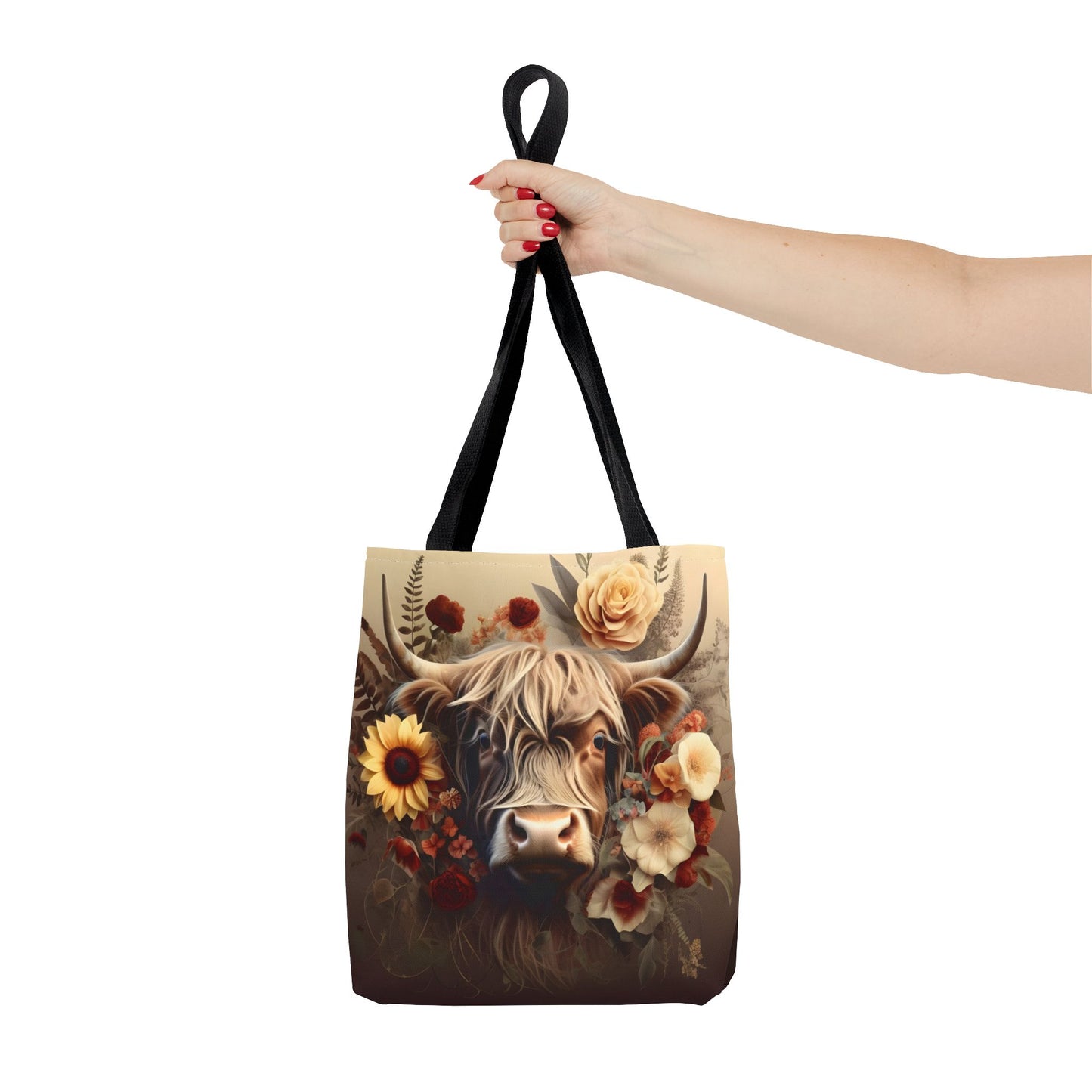 Vintage Highland Cow Tote Bag