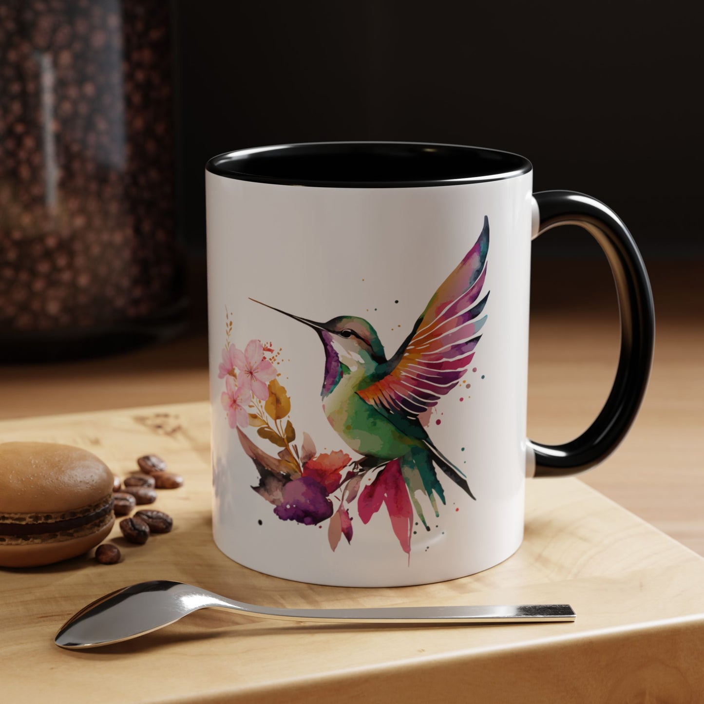 Coffee Mug - Waterflower Hummingbird  Design